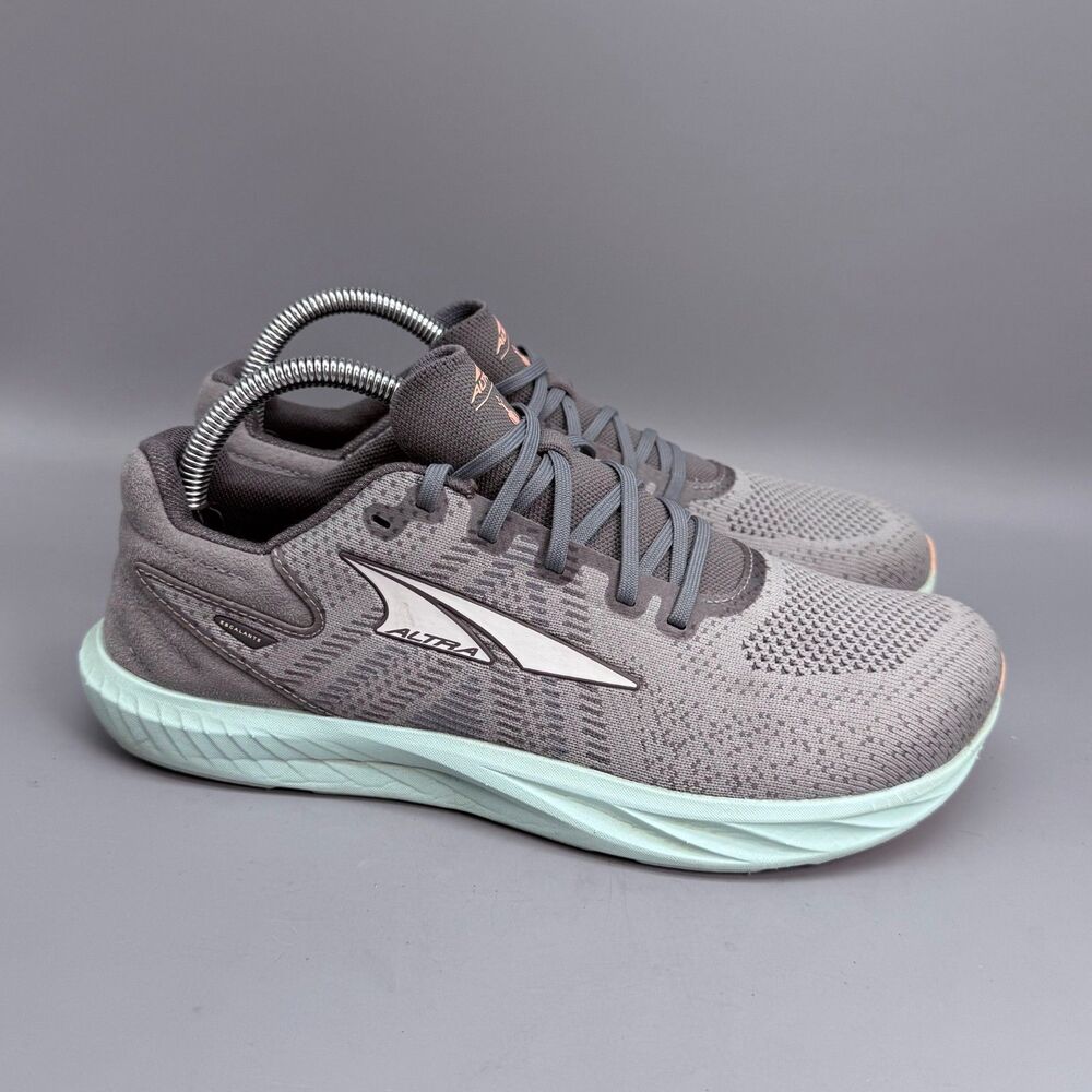 Altra Escalante 4 Smartwool Women 9 Gray Mint Green Athletic Running Sneakers